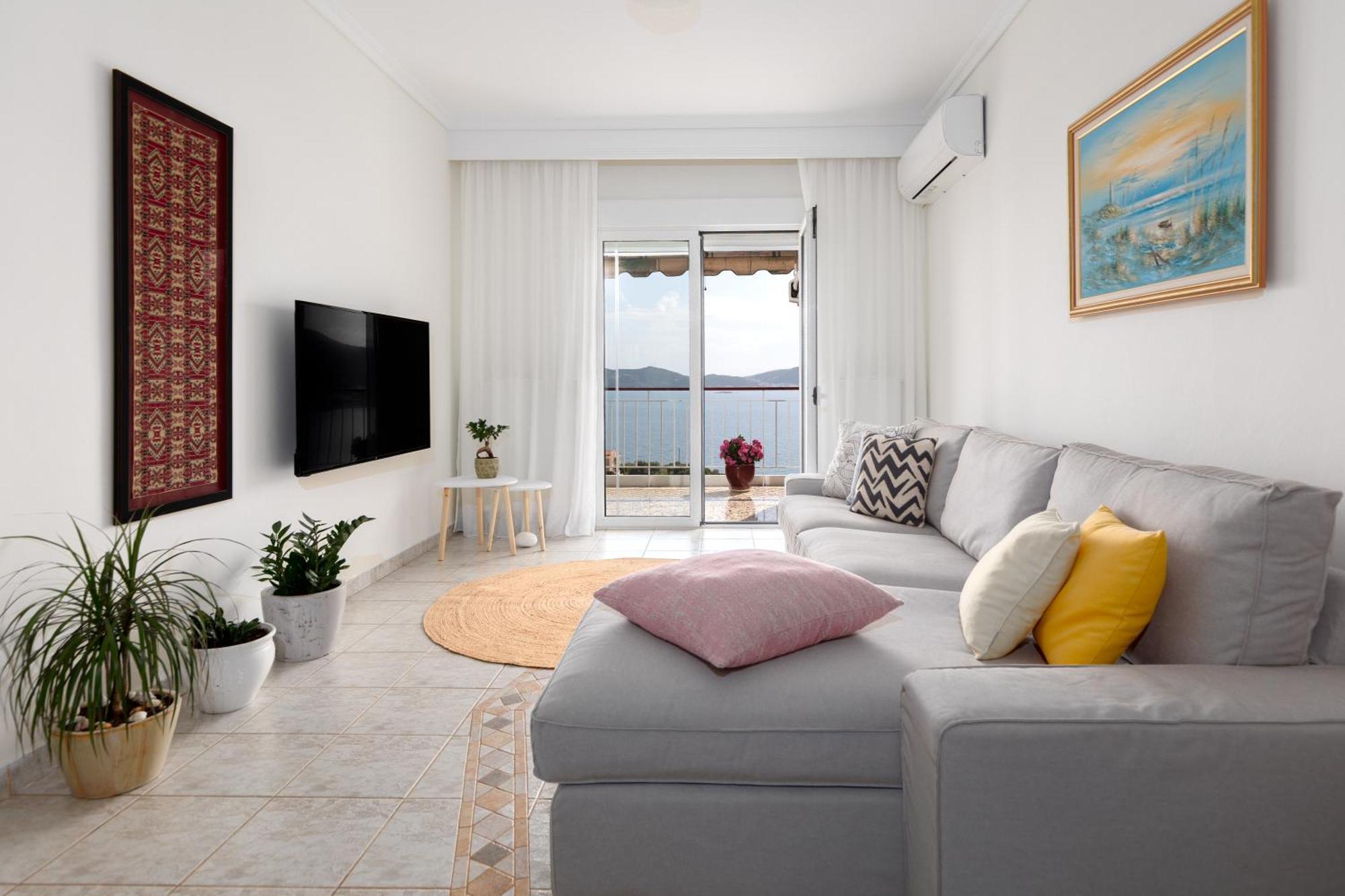 Mimoza'S Sea View Apartment PalaiónTsiflíkion エクステリア 写真