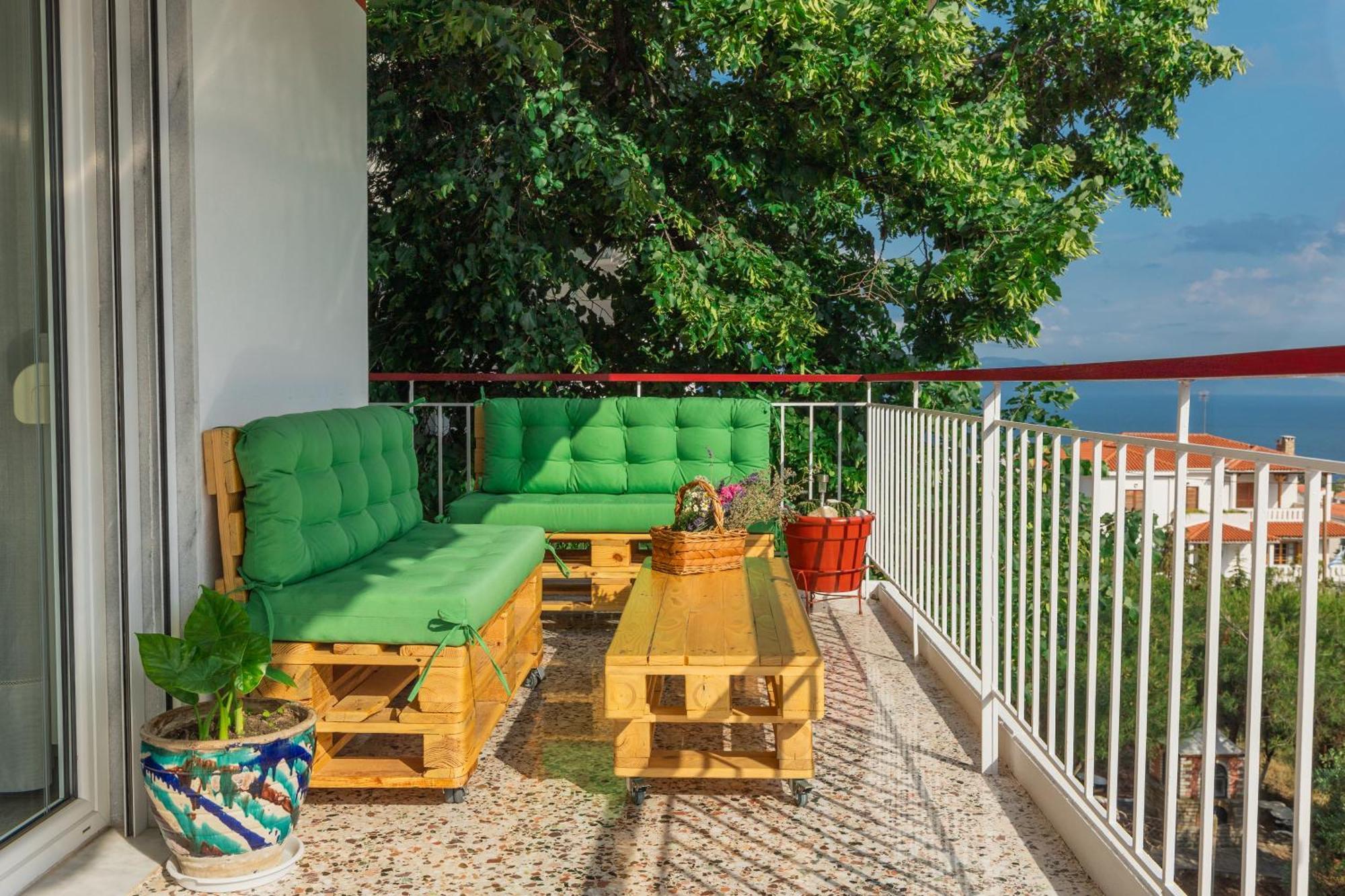 Mimoza'S Sea View Apartment PalaiónTsiflíkion エクステリア 写真